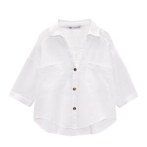 Zara Short Sleeve Linen Shirt